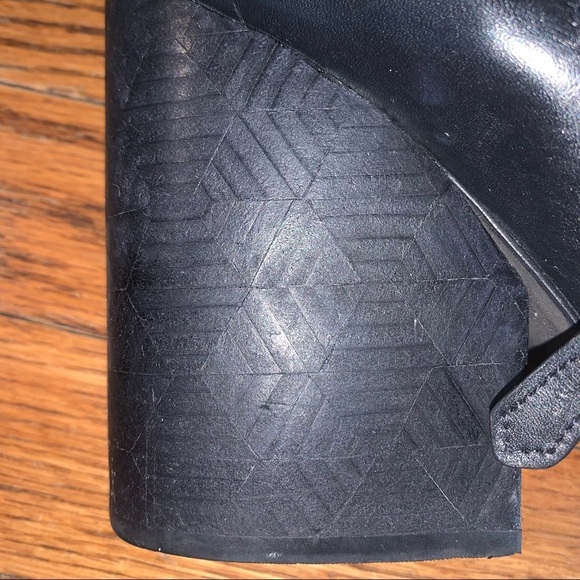 Tory Burch Grove Black Leather Block Heel Boots Booties size 9.5 - Picture 6 of 9